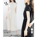 【5/15限定 15%OFFクーポン】SAISON DE PAPILLON ポンチ素材フレンチスリーブワンピース ワンピース・ドレス