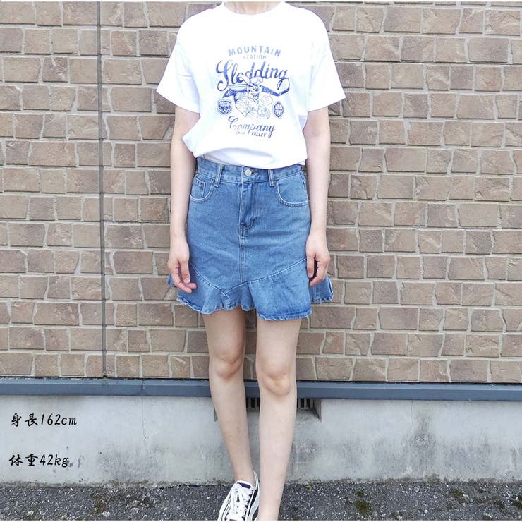 【20％OFFクーポン！9/23(水)限定】And Kawaii ミニスカート デニムスカート 夏 ミニ丈 カジュアル スカート shoplistselect-10029032 SHOPLIST サンプル画像3