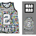 T-LINK 虹柄 メッシュバスケットシャツ メンズ ポリエステル100% 春夏用 S-Lメッシュ タンクトップ ストリート系 ゲームシャツ ダンス衣装 メンズ...