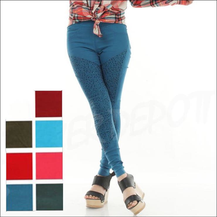 CLOVERDEPOT 【 新作 】スキニーパンツ カラー パンツ スキニー パギンス ladies bottoms レギンス ハイストレッチ レディースレディス スキニージーンズ パギンス 楽チン すっきり ウエストゴム デニムレギンス デニンス デニ
