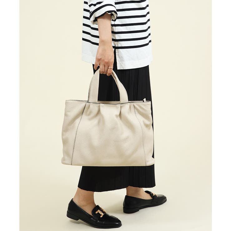 UNITED BASE イタリア製 2WAY 本革トートバッグ ショルダーバッグ 通勤 入学式 卒業式 バッグ・鞄