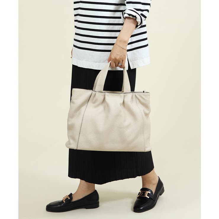 UNITED BASE イタリア製 2WAY 本革トートバッグ ショルダーバッグ 通勤 入学式 卒業式 バッグ・鞄