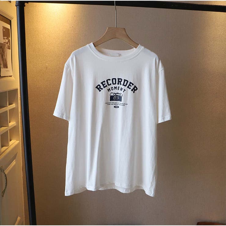 【10％OFFクーポン！9/24(木)1:59まで】And Kawaii ロゴプリント 半袖Tシャツ カジュアル 韓国 ゆったり tシャツトップス トップス shoplistselect-10029235 SHOPLIST サンプル画像2