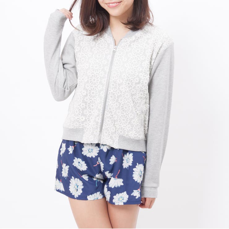 【10％OFFクーポン！6/11(木)1:59まで】s.i.p デシンマーガレット柄ベルト付きキュ...