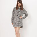 【5/15限定 15%OFFクーポン】s.i.p 綿ビエラ起毛チェックシャツワンピース[カジュアル/きれいめ/清楚/オフィス/デート/レディース/大人/通勤/会...