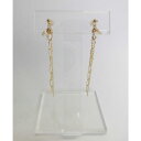 monamona 2連ロングチェーンパールピアス アクセサリー