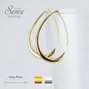 SEMSアクセサリー レディースピアス しずく ピアス 18K コーティング ニッケルフリー 金属アレルギー 対応 普段使い ゴールド シルバー しずく型アクセサリー 女性 レディース 揺れる ファッション シンプル 大人 かわいい オフィス OL 18