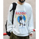MODISH GAZE 裏毛 クルーネック 長袖 BIG スウェット MAD DOG トップス