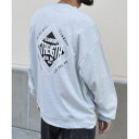 【マラソン期間中 5%OFFクーポン】MODISH GAZE 裏毛 クルーネック 長袖 スウェット STRENGTH トップス