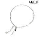 【5/16 1:59まで 5%OFFクーポン】LUPIS ボール×プレートメタルチェーンネックレス アクセサリー