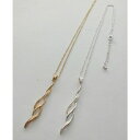 monamona ツイストラインストーンネックレス アクセサリー