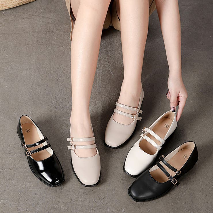 Shoes in Closet 2WAY ダブルストラップ メリージェーン パンプス 2875 シューズ・靴のサムネイル