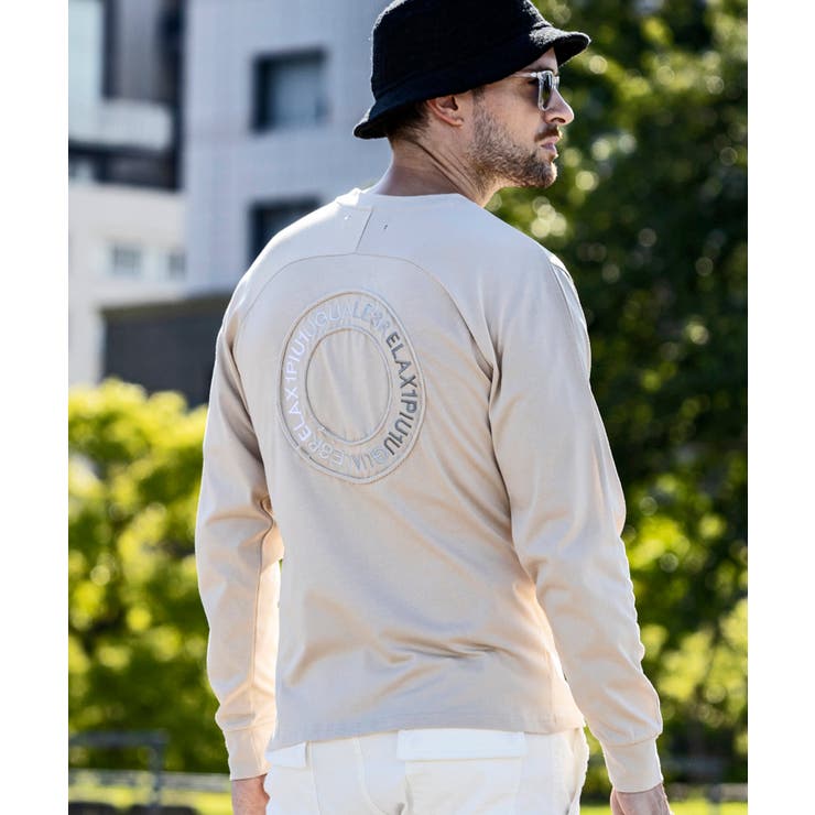 【10％OFFクーポン！11/27(木)1:59まで】SHIFFON 1PIU1UGUALE3 RELAX ウノピゥウノウグァーレトレ リラックス サークルロングTシャツ メンズ おしゃれ かっこいい ブランド ウェア ウノピュウ ウノピュー トップス