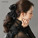 【5/16 1:59まで 5%OFFクーポン】VINGTAINE バンスクリップ ヘアクリップ ビッグリボン ツイード調 ヘアアクセサリー 上品 大人カジュアル...