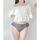 【4/27 9:59まで 10%OFFクーポン】PAL GROUP OUTLET 【Chico】オフショルペプラムTOPS 水着