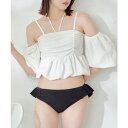 【4/27 9:59まで 10%OFFクーポン】PAL GROUP OUTLET 【Chico】オフショルペプラムベアTOPS 水着