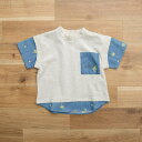 ブランシェス 【おそろい】ミモザ刺繍半袖Tシャツ トップス