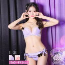 Dazzy プリンセスリボンスカラップブラジャー&サイド紐フルバックショーツ インナー・下着