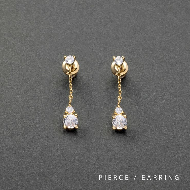 【10％OFFクーポン！11/27(木)1:59まで】CREAM-DOT 選べる ピアス イヤリング 金属アレルギー ニッケルフリー 18kコーティング チタンポスト レディース ビジュー チェーン 揺れる 樹脂イヤリング 大人 華奢 ゴールド シルバー