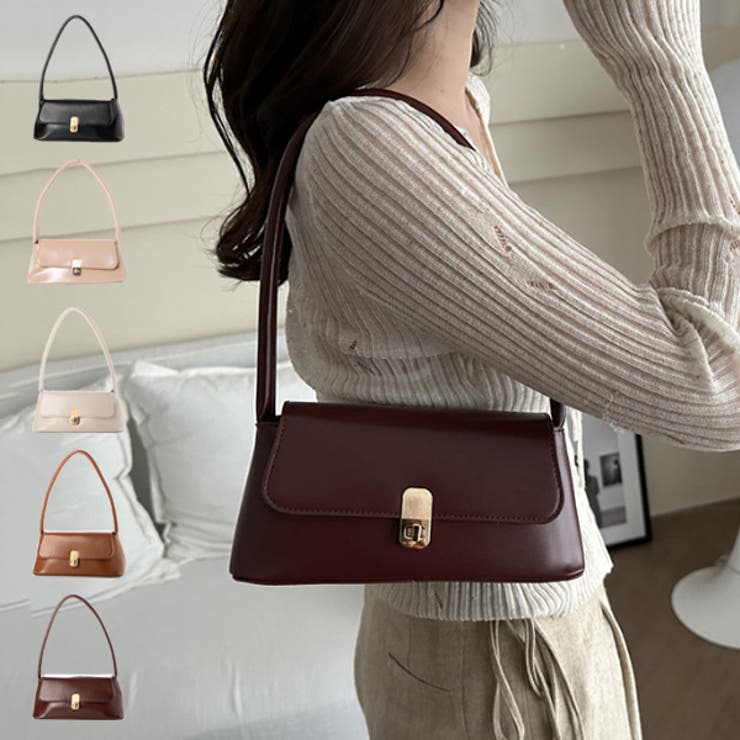 STYLEBLOCK ショルダーバッグ バッグ ワンハンドル レザー調 スクエア 無地 肩掛け 鞄 レディース ブラック カーキ ダークブラウン ライトブラウン ホワイト バッグ・鞄