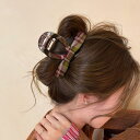 【5/16 1:59まで 5%OFFクーポン】JS FASHION ヘアクリップ 全2種類 チェック柄 リボン ヘアアクセサリー 謝恩会 髪留め 普段使い 髪飾...