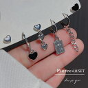 Miniministore マルチ 揺れる フープピアス6個セット アクセサリー
