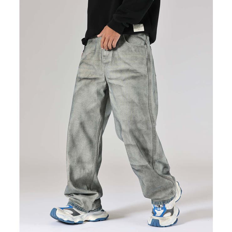 aimoha men Rustic Wash Denim パンツ・ズボン