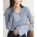 【マラソン期間中 5%OFFクーポン】atONE カットフレア袖プリーツメロープルオーバー トップス