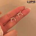 LUPIS ベーシックリボンピアス【S925ポスト】 アクセサリー