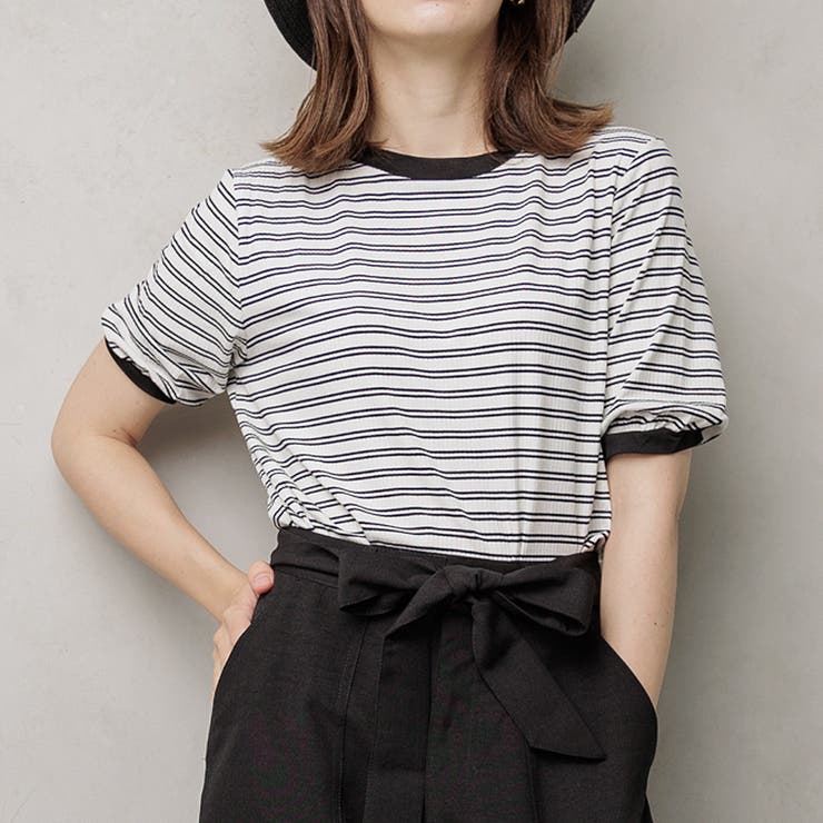 【20％OFFクーポン！3/10(火)限定】半袖 ボーダー プルオーバー半袖 ボーダー プルオーバー