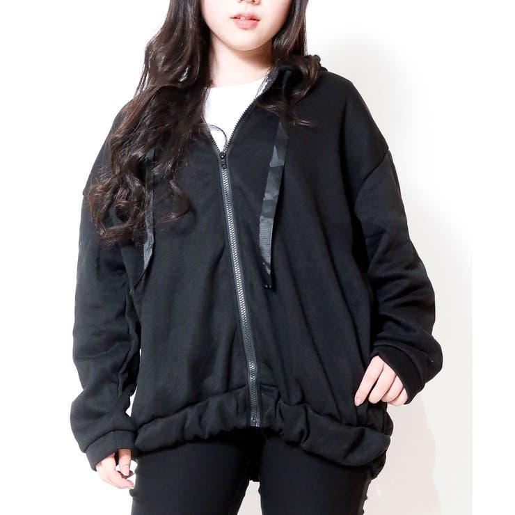 【20％OFFクーポン！9/23(水)限定】裏起毛 スウェットパーカー レディース ジップアップ 長袖フード トレーナーパーカー カジュアル ゆったり 韓国ファッション 体型カバー shoplistselect-10008712 SHOPLIST サンプル画像2
