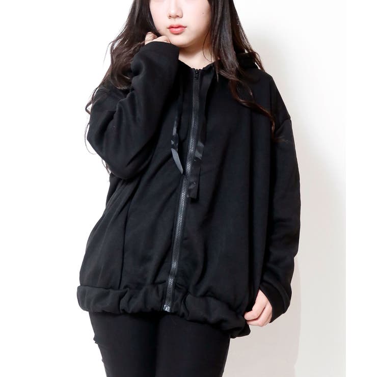 【20％OFFクーポン！9/23(水)限定】裏起毛 スウェットパーカー レディース ジップアップ 長袖フード トレーナーパーカー カジュアル ゆったり 韓国ファッション 体型カバー shoplistselect-10008712 SHOPLIST サンプル画像3