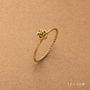 CREAM-DOT ステンレス製 リング 指輪 金属アレルギー つけっぱなし サージカルステンレス レディース ローズ フラワー 立体感 ツイスト メタル 凹凸 大人 華奢 ゴールド シルバー ピンクゴールド アクセサリー