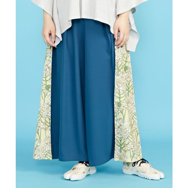 アミナコレクション 【カヤ】-SHIKI-四季 春風八掛ワイドパンツ パンツ・ズボン