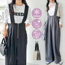 GeeRA フロントジップハイウエストサロペット ワンピース・ドレス