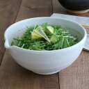 TABLE WARE EAST 6寸片口すり鉢(白唐津)白いすり鉢 和食器 白い食器 調理用品 すり鉢 すりばち 擂鉢 盛鉢 大鉢 とろろ鉢 おしゃれ カフェ風 ナチュラル 食器・キッチン用品