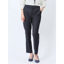 【マラソン期間中 5%OFFクーポン】TAKA-Q WOMEN ウール混インディゴ調 テーパードパンツ(セットアップ可能) スーツ
