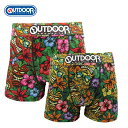 COMPLETE OUTDOOR メンズ ボクサーパンツ ハワイアン グリーン イエロー 下着 前閉じ インナー・下着