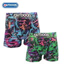 COMPLETE OUTDOOR メンズ ボクサーパンツ ペイント ピンク グリーン 下着 前閉じ インナー・下着