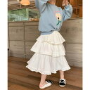 【7/11 1:59まで 5%OFFクーポン】aimoha kids 【aimoha-KIDS-】ティアードスカート スカート