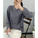 【5%OFFクーポン 9/11 1:59まで】DECADECLASSIC 【DECADE CLASSIC】Vネックロングスリーブカットソー トップス