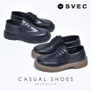 SVEC Uチップ デッキシューズ / チャンキーソール 3ホール シューズ・靴