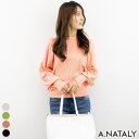 【8/11まで5%OFFクーポン】A.NATALY パフボリュームスリーブプルオーバー トップス