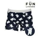福助オンラインストア 福助 【fukuske FUN(フクスケファン)】 ボクサーブリーフ クマ柄 ショートボクサーブリーフ ベア天竺(453P9043)紳士 ...