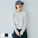 【4/27 9:59まで 10%OFFクーポン】coca クレープシャーリングパフスリーブトップス レディース トップス