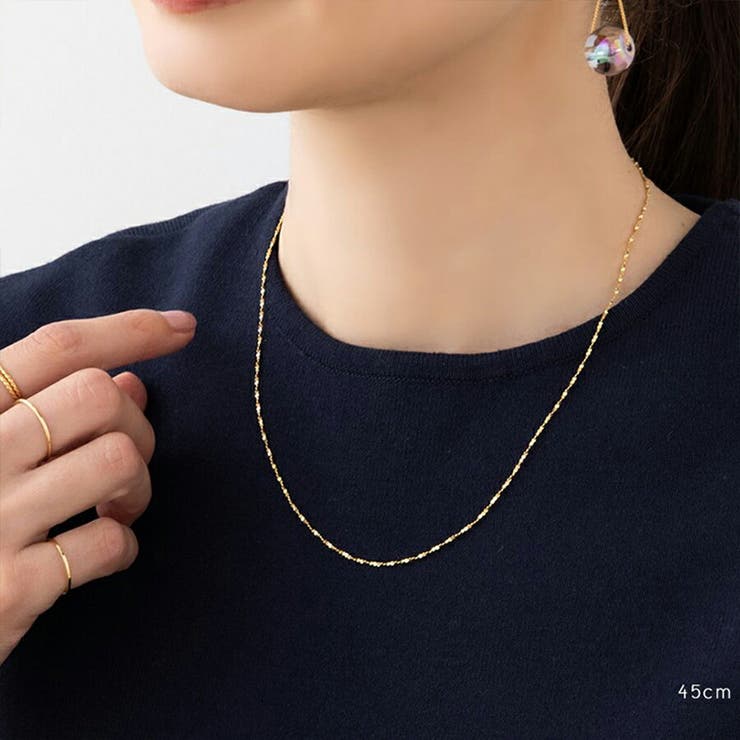 【10％OFFクーポン！11/27(木)1:59まで】SLENDER サージカルステンレスチェーンネックレス シルバー ゴールド ピンクゴールド ブラック シンプル 重ね付け レディース メンズ おしゃれ SLENDER スレンダ an099 アクセサリ