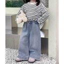 【マラソン期間中 5%OFFクーポン】aimoha kids 【aimoha KIDS】ワイドデニムパンツ パンツ・ズボン