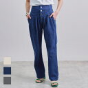 LAPULE デニムパンツ レディース ハイウエスト コルセット風 ス...(4)