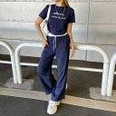 non-hedge ロゴ刺繍Tシャツ・パンツセットアップ スーツ