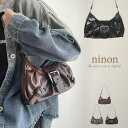 ninon ハンドバッグ レディース 黒 小さめ おしゃれ 横長 ミニハンドバッグ ミニ 韓国 通勤 軽量 ミニバッグ 合皮 韓国トレンド ヴィンテージ風 PU...